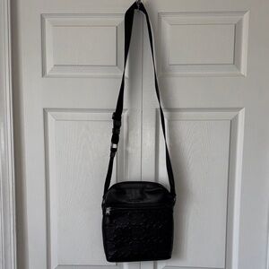 Coach Black Leather Messenger Crossbody Bag